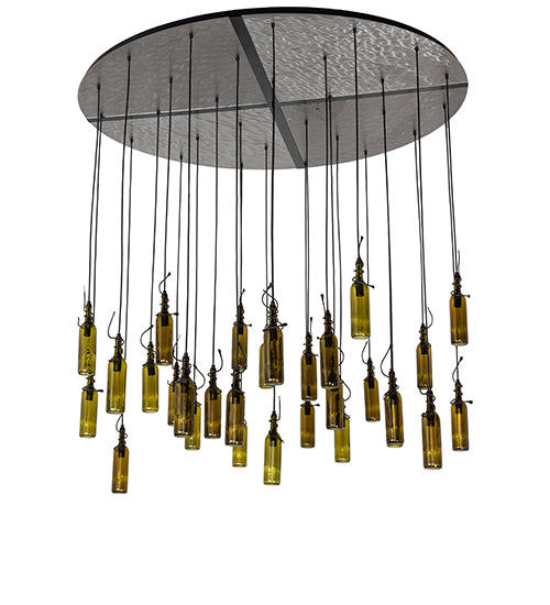 72" Wide Tuscan Vineyard 30 Light Cascading Pendant