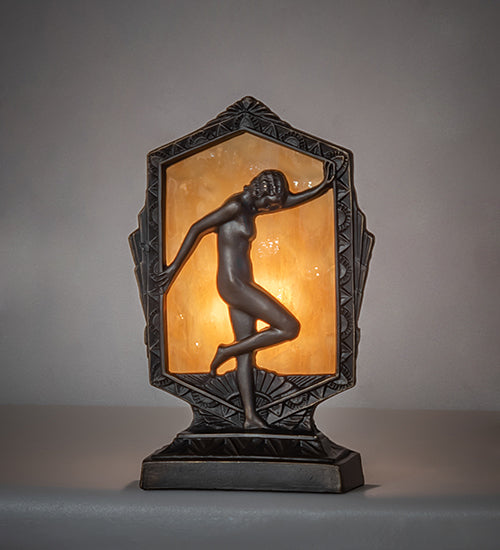 9" High Deco Posing Lady Accent Lamp