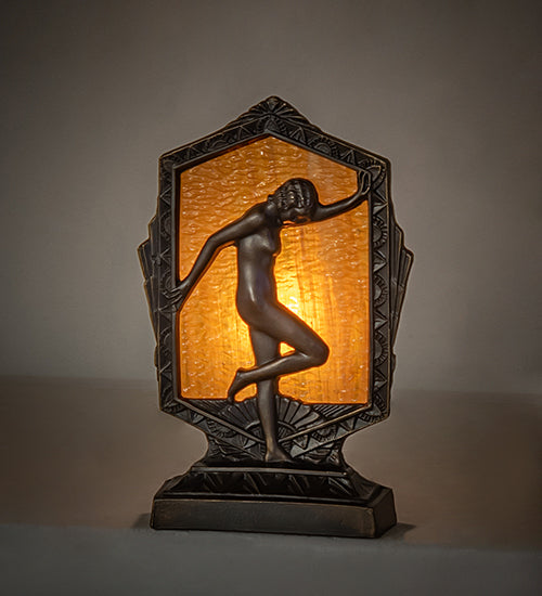 9" High Deco Posing Lady Accent Lamp