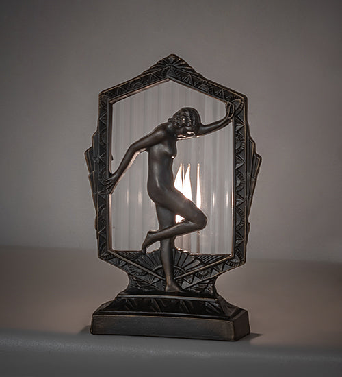 9" High Deco Posing Lady Accent Lamp