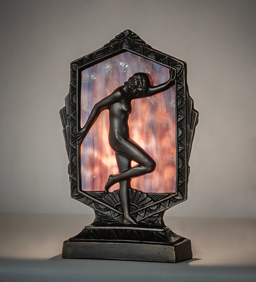 9" High Deco Posing Lady Accent Lamp