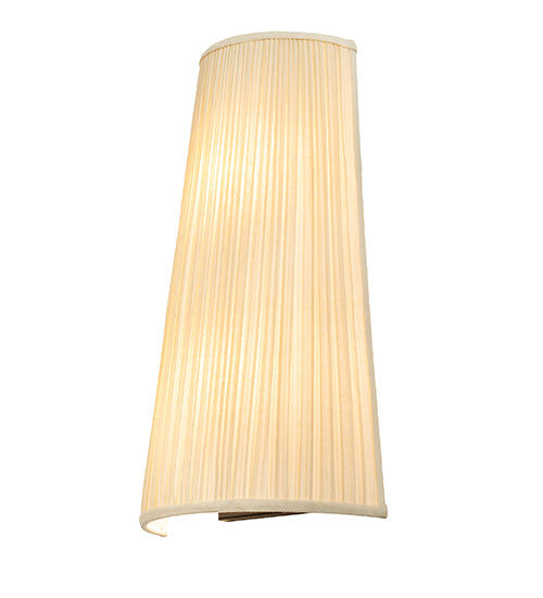 9" Wide Channell Tapered & Pleated Wall Sconce