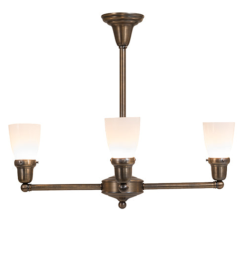 27" Wide Revival Oyster Bay Goblet 4 Light Chandelier