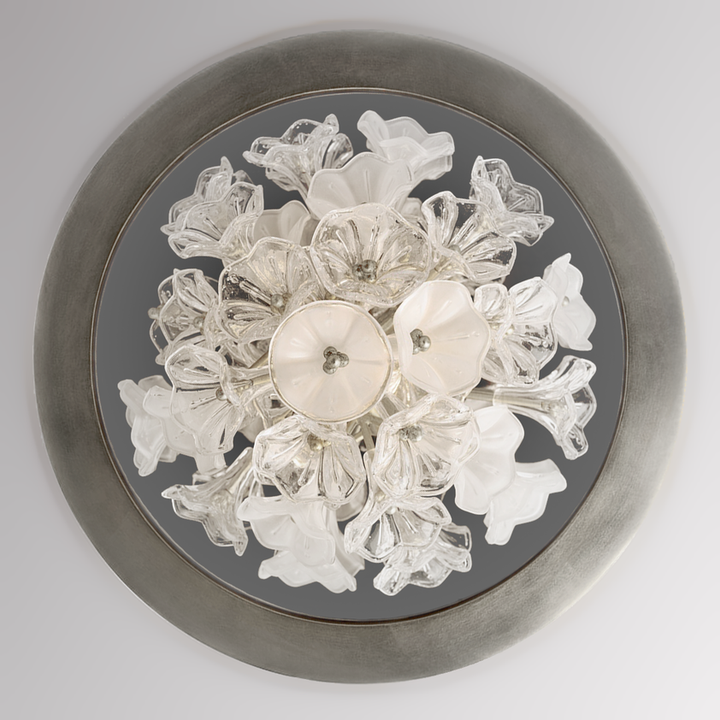 Jasmine Flush Mount - Silver Leaf