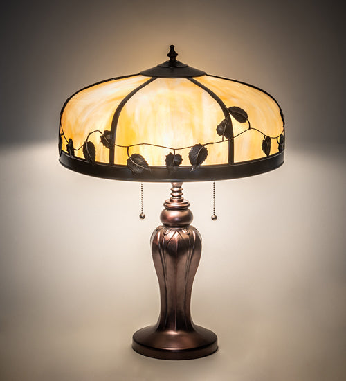 24" High Poplar Leaf Table Lamp