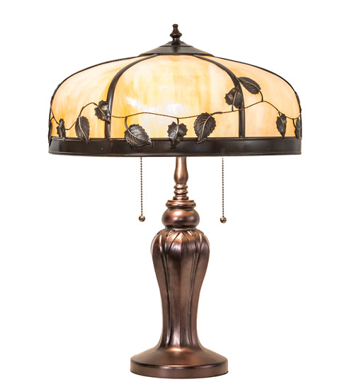 24" High Poplar Leaf Table Lamp