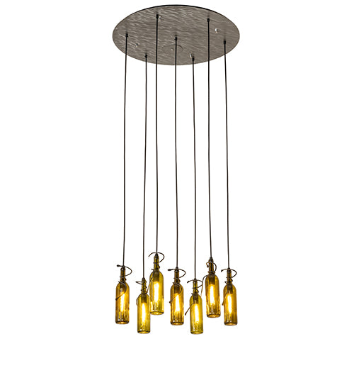 30" Wide Tuscan Vineyard 7 Light Pendant