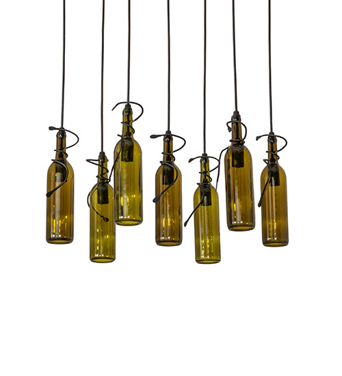 30" Wide Tuscan Vineyard 7 Light Pendant