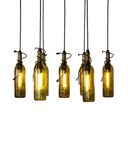 30" Wide Tuscan Vineyard 7 Light Pendant