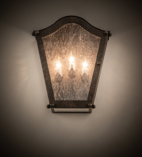 12" Wide Austin 3 Light Wall Sconce