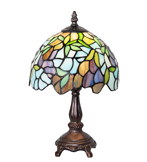 14" High Tiffany Wisteria Mini Lamp