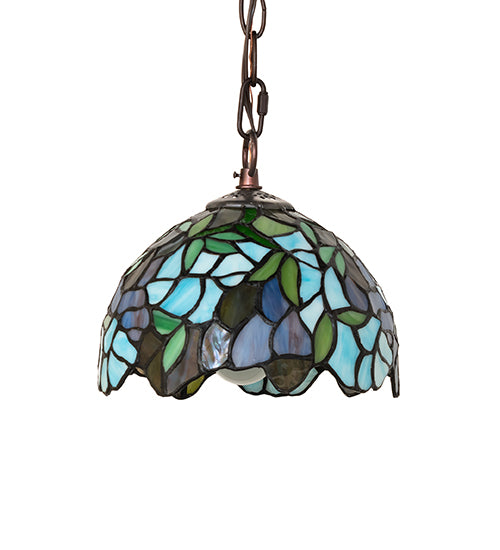 8" Wide Tiffany Wisteria Mini Pendant