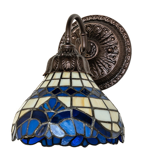 7" Wide Baroque Wall Sconce