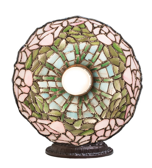 8" Wide Tiffany Cabbage Rose Wall Sconce