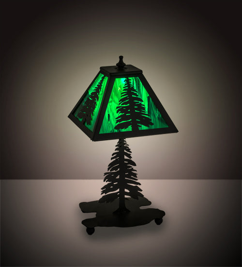 14" High Tall Pines Accent Lamp