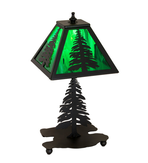 14" High Tall Pines Accent Lamp