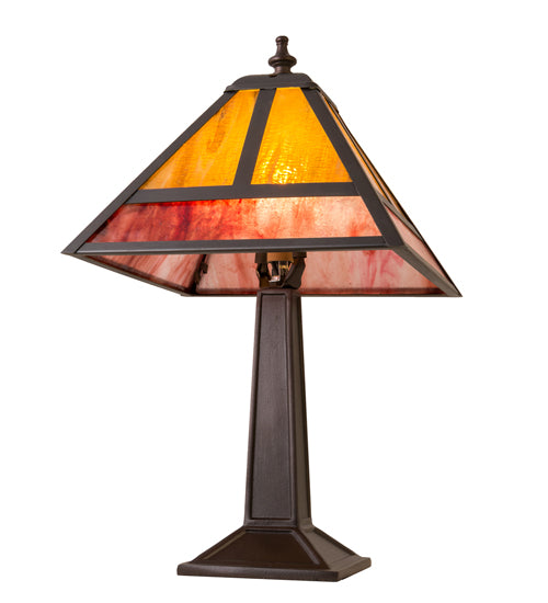 16" High "T" Mission Accent Lamp