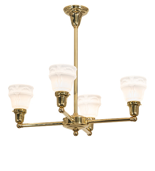 28" Wide Revival Garland 4 Light Chandelier