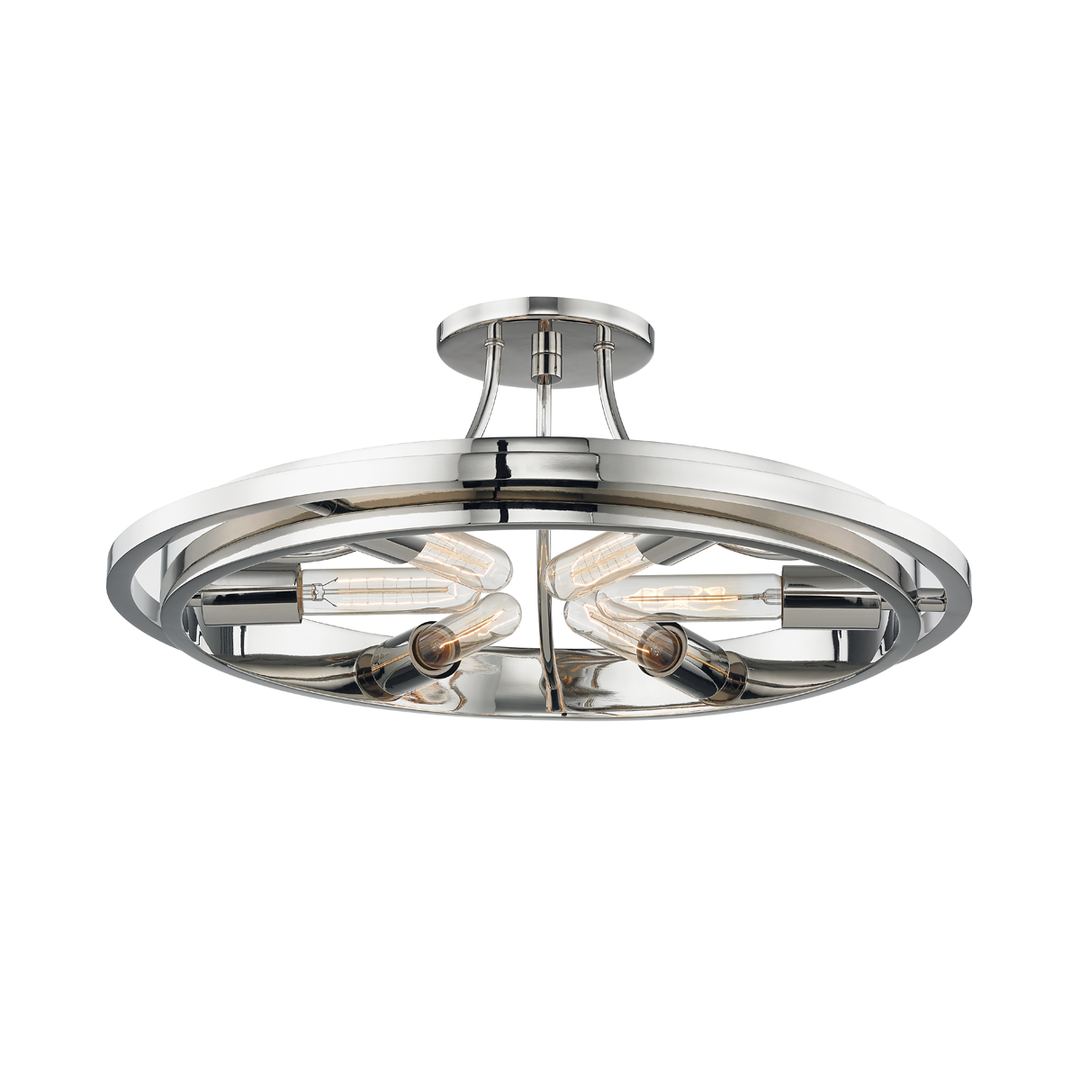 Chambers Flush Mount - Polished Nickel