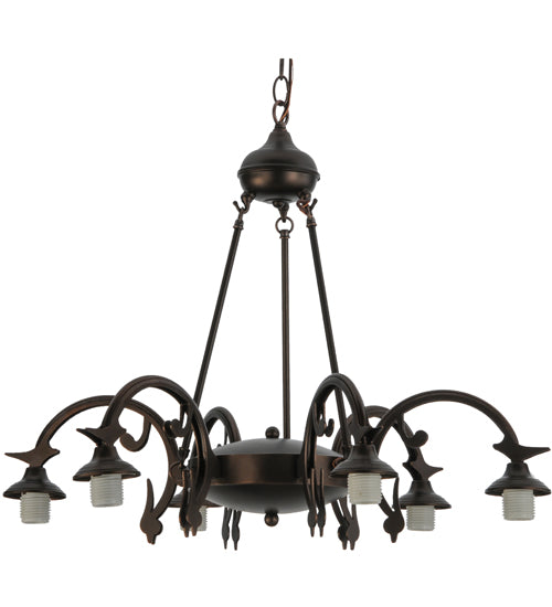 27.5" Wide 6 Lt Chandelier Hardware