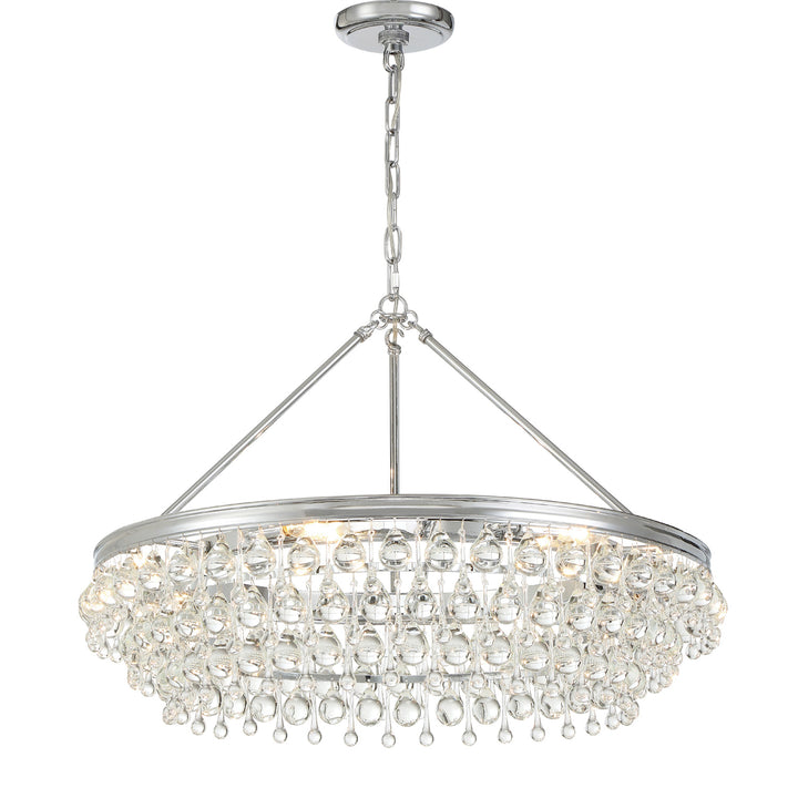 Calypso 6 Light Matte Black Chandelier