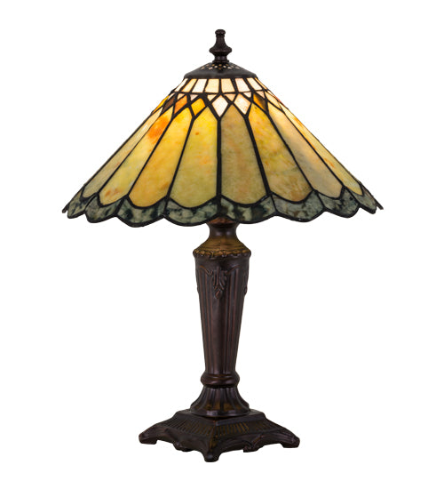 15.5"H Carousel Jadestone Accent Lamp