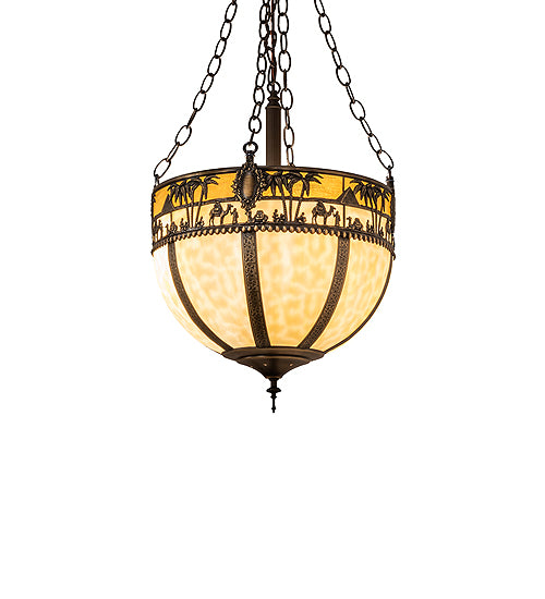 16" Wide Camel Basket Inverted Pendant