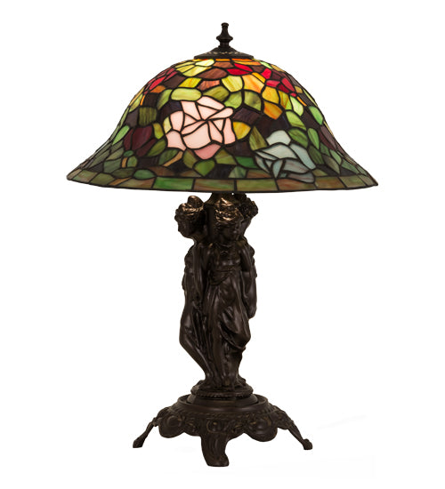 21.5"H Rosebush Table Lamp