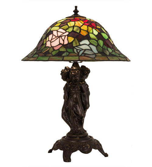 21.5"H Rosebush Table Lamp