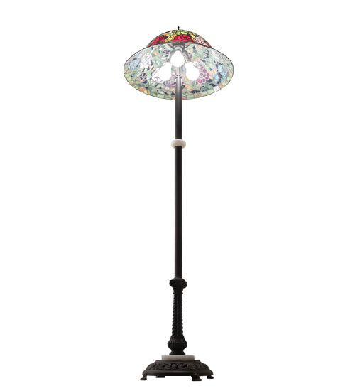 62" High Tiffany Rosebush Floor Lamp