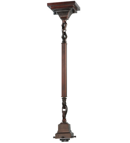 24"H Bungalow 1 Lt Pendant Hardware