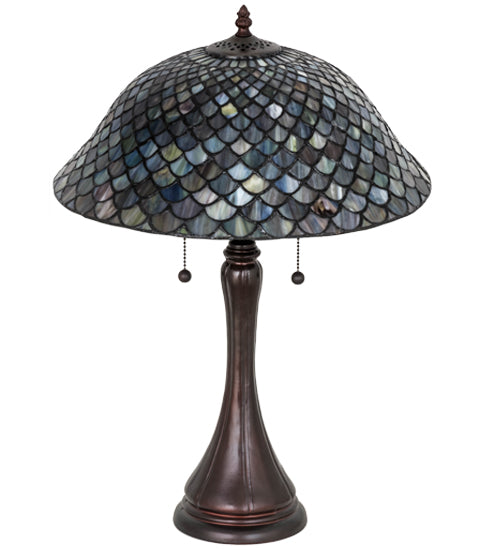 23"H Tiffany Fishscale Table Lamp