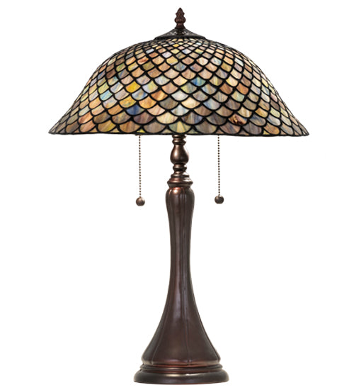 23"H Tiffany Fishscale Table Lamp