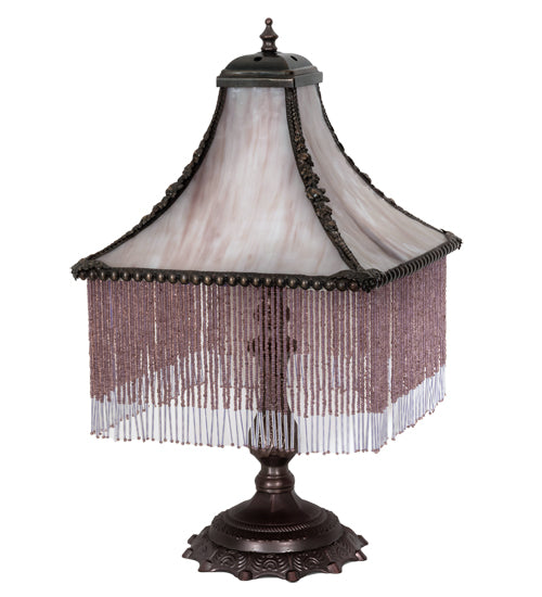 21" High Victoria Fringed Table Lamp