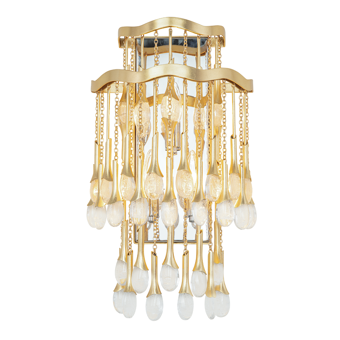 Kiara Wall Sconce 21" - Gold Leaf