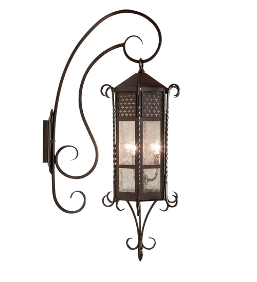 10" Wide Old London Wall Sconce