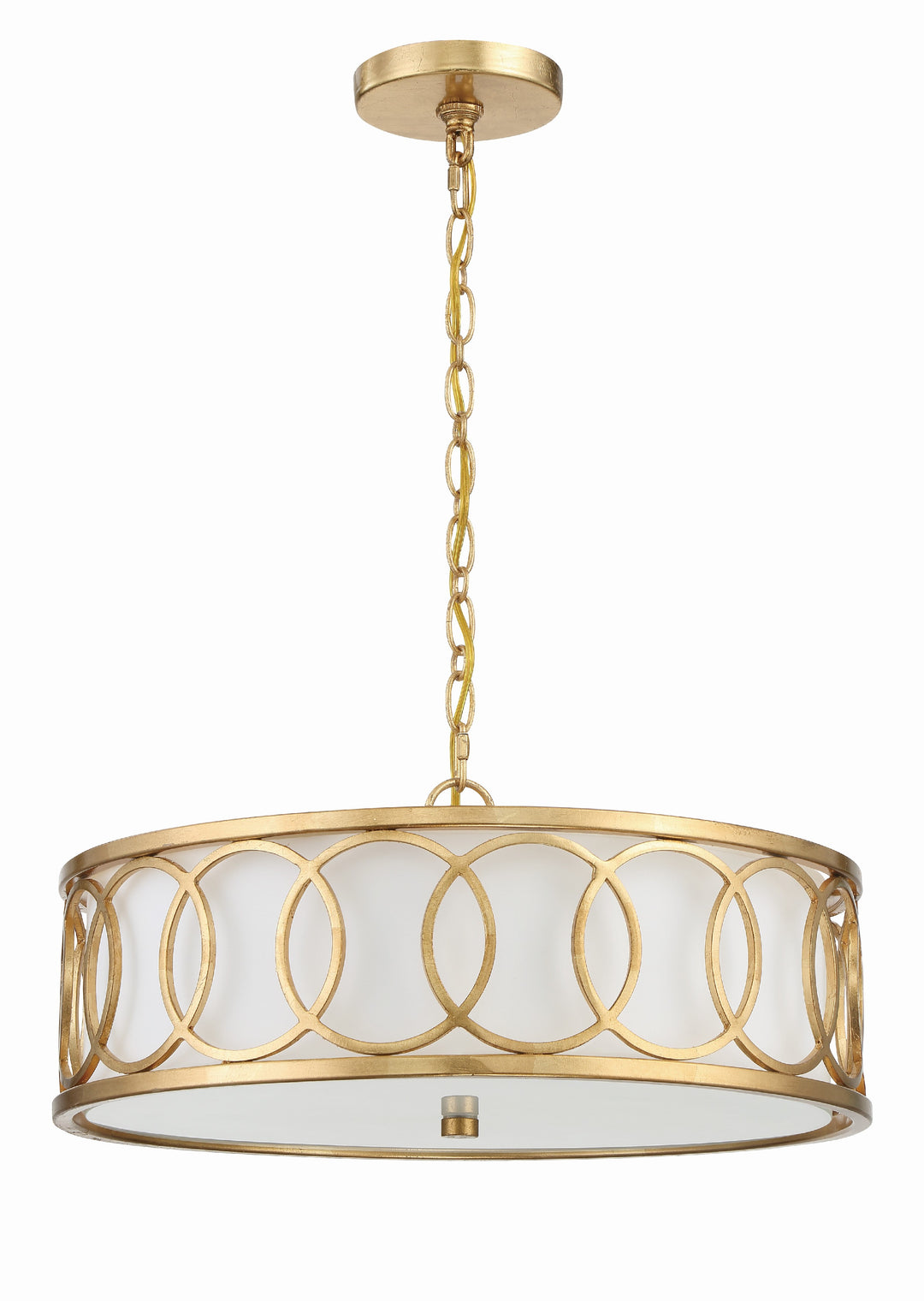 Crystorama Libby Langdon Graham 6 Light Antique Gold Chandelier