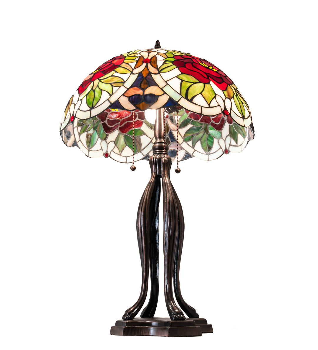 30" High Renaissance Rose Table Lamp