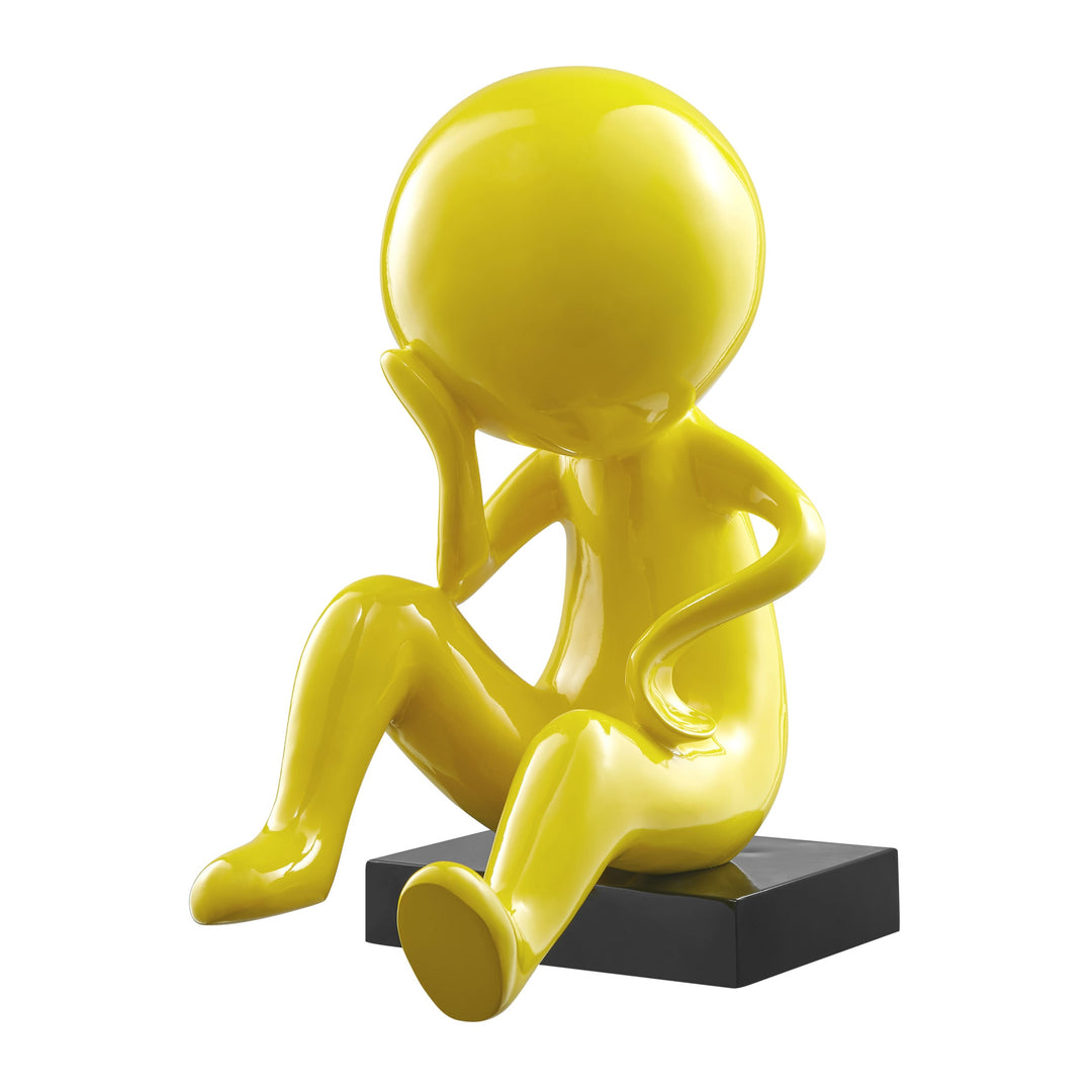 Giallo Thinker Sculpture