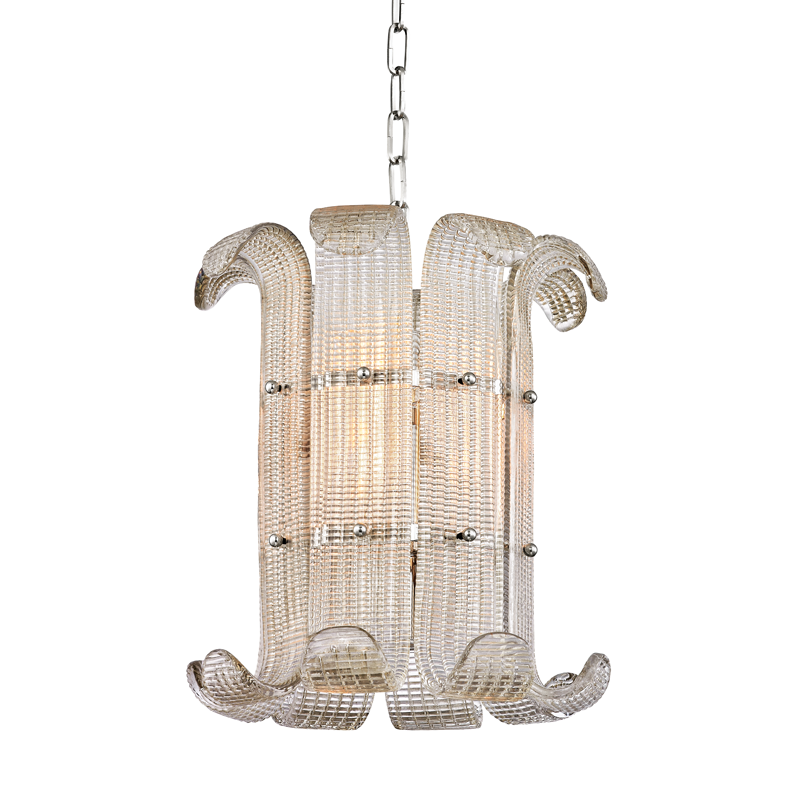 Brasher Chandelier 14" - Polished Nickel