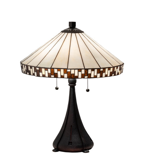 22" High Checkerboard Table Lamp