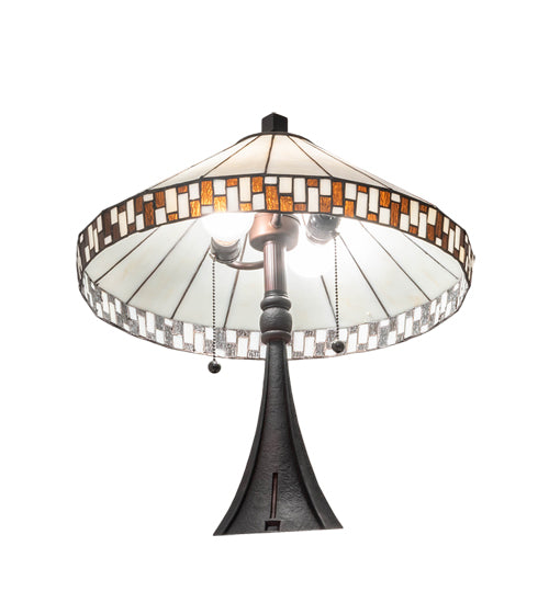 22" High Checkerboard Table Lamp