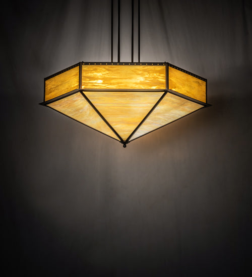 51" Wide Hexagon Inverted Pendant