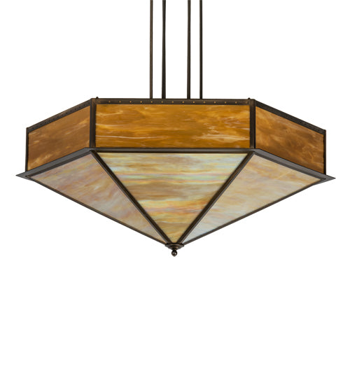 51" Wide Hexagon Inverted Pendant