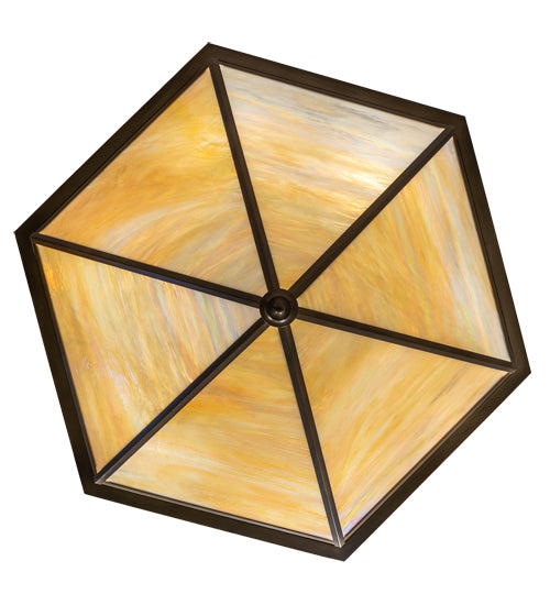 51" Wide Hexagon Inverted Pendant