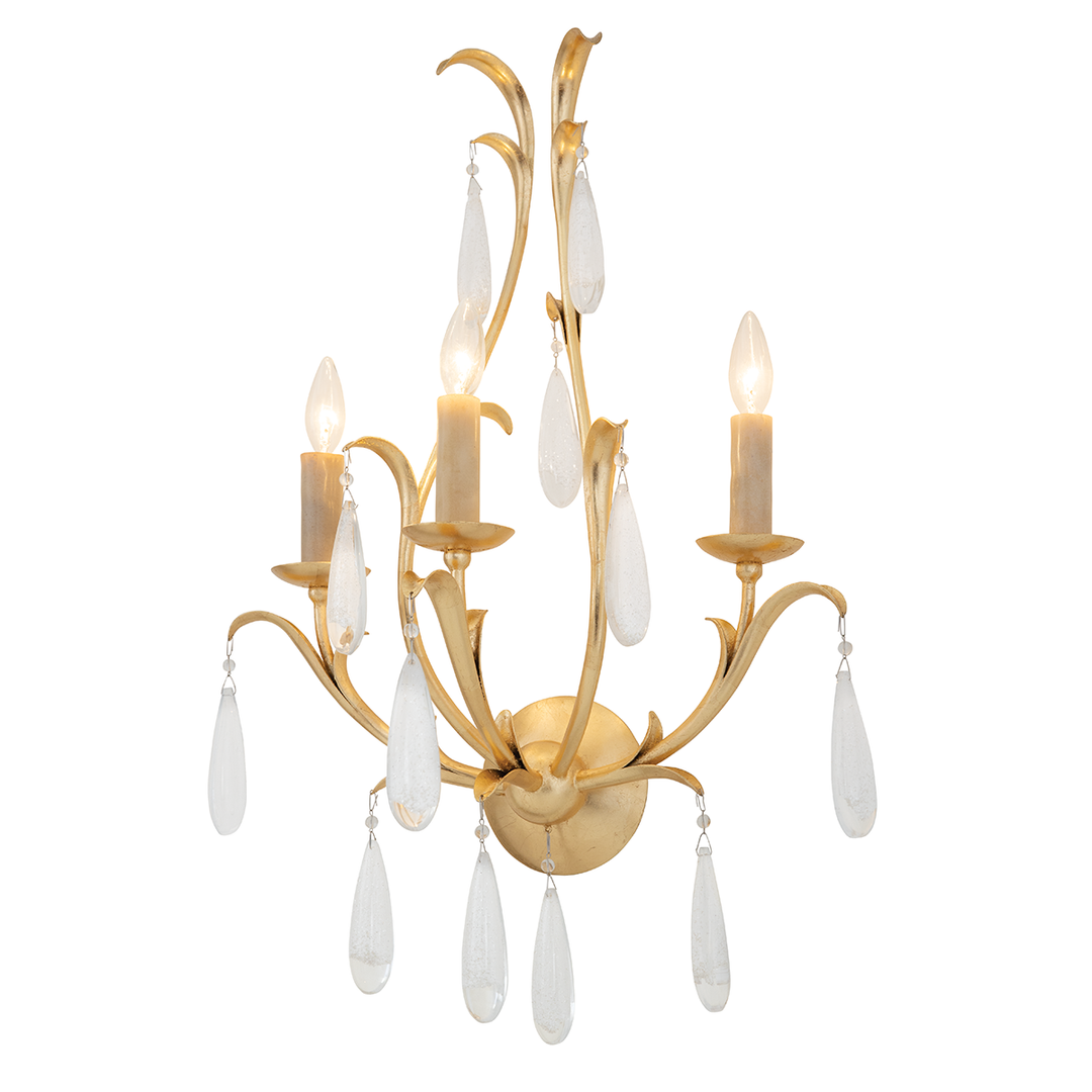 Prosecco Wall Sconce 29" - Gold Leaf