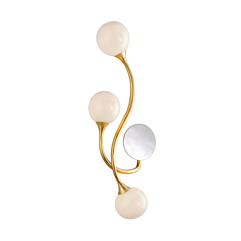 Signature Wall Sconce Right, 11" - Gold Leaf