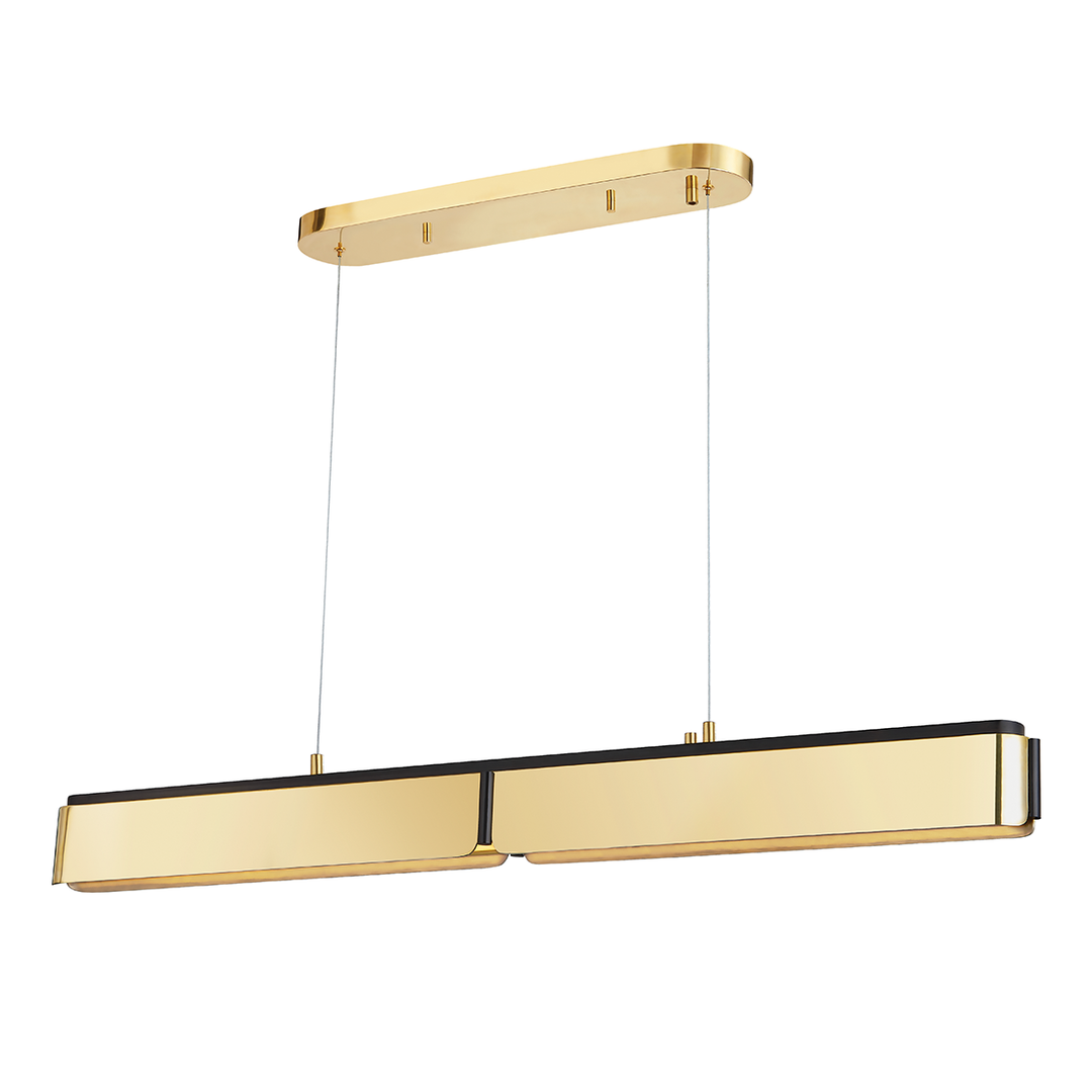 Tribeca Linear - Aged Brass/Dusk Black