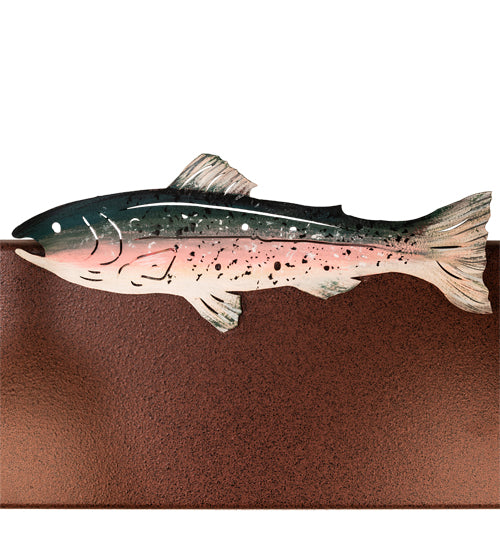 33" Wide Rainbow Trout 4 Light Vanity Light