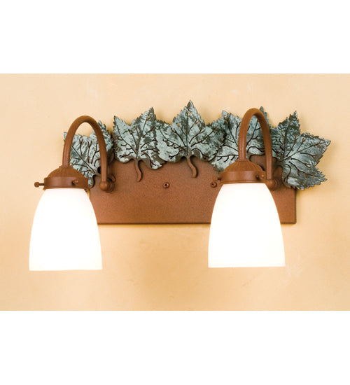 16.5"W Maple Leaf 2 Lt Wall Sconce